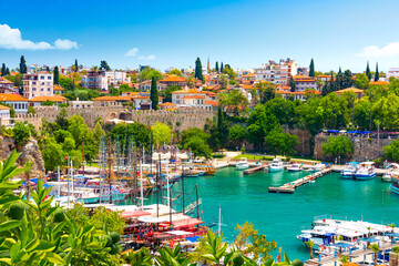 Harbor in Antalya old town or Kaleici in Turkey
