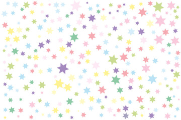 Colorful and multicolor ramdon star vector. colorful background of stars , confetti. parties, festivities, textiles.