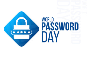 World Password Day. Vector illustration. Holiday poster.