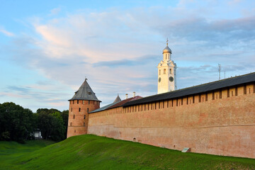 Novgorod Kremlin in autumn season. Veliky Novgorod, a historical city in Russia that is over 1000 years old