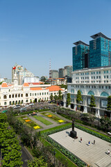 Naklejka premium Ho Chi Minh City Hall Hotel de Ville Saigon Vietnam