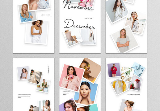 Social Media Story Layouts with Instant Photo Mockups