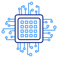 Processor technology Vector icon which is suitable for commercial work

