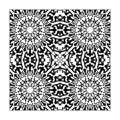 Mandala seamless pattern floral ornament