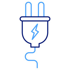 power plug Vector icon which is suitable for commercial work

