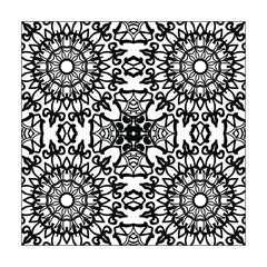 Mandala seamless pattern floral ornament