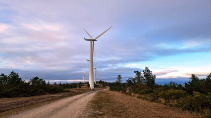 Parque eólico en Galicia