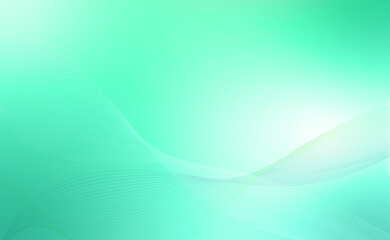 Vector abstract Background with wave. Light green color modern wallpaper with gradient for summer poster, banner. Blank template for summer and spring sale. Beautiful blurred backdrop EPS10