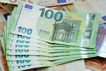 euro bills european cash. european currency