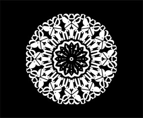 circular pattern mandala art decoration elements for meditation poster henna tattoo adult coloring book. mandala luxury round lace pattern