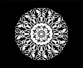 Mandala. Vintage decorative elements. Oriental pattern, vector illustration. Islam, Arabic, Indian, turkish, pakistan, chinese, ottoman motifs. ornamental round lace ornament. 