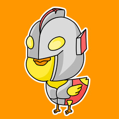 chicken and mask ultramen