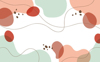 Abstract creative backgrounds in minimal trendy style with copy space for text.