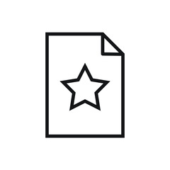 Favorite file document icon design. vector illustration