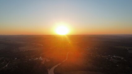Por do sol.