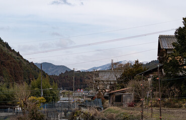 Fototapeta na wymiar sanzenin temple in Ohara village.