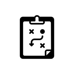 Football Strategy Icon Design Vector Template Illustration