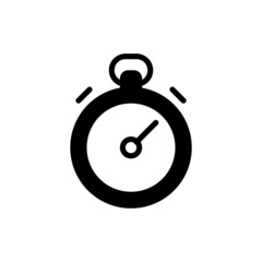stopwatch icon or logo isolated sign symbol vector illustration - Collection of high quality black style vector icons. Stopwatch icon. filled black flat sign for mobile concept and web design