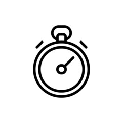 stopwatch icon or logo isolated sign symbol vector illustration - Collection of high quality black style vector icons. Stopwatch icon. filled black flat sign for mobile concept and web design