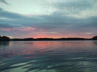 Sunset on the lake