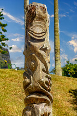 Ti'i sculture en Polynésie française