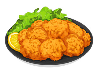 Chicken karaage (Japanese fried chicken).