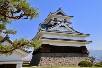 上山城の桜（山形県・上山市）