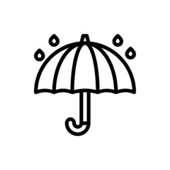 Umbrella icon vector illustration design isolated concept, can also be used for children's coloring activities.