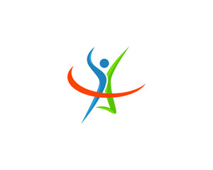 Abstrat logo people sport activity