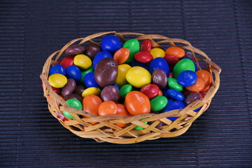 Fototapeta na wymiar colorful candy from Romania