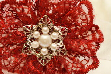 Jewelry, Brooch on Wedding Bouquet
