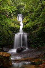Fototapeta na wymiar Youkeng Falls a waterfall located in Pingxi District, New Taipei City, Taiwan