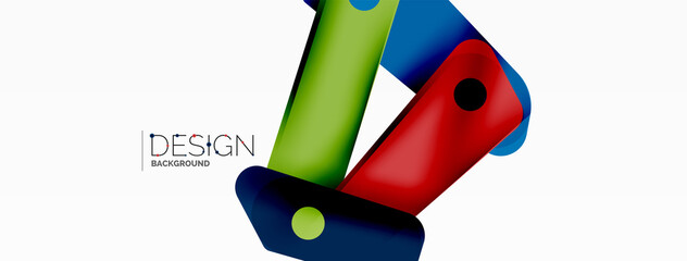 Creative geometric wallpaper. Minimal abstract background. Color bright overlapping lines composition vector illustration for wallpaper banner background or landing page