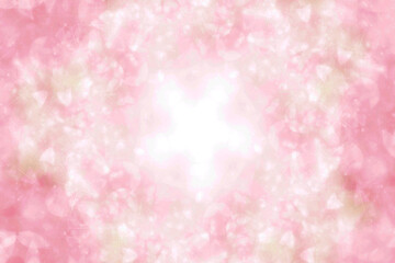 背景 テクスチャ キラキラ 水彩 フレーム ピンク 桃色 白