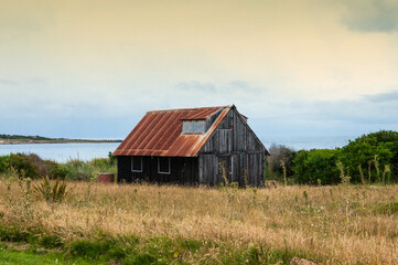 old barn in the countryside in uruguay