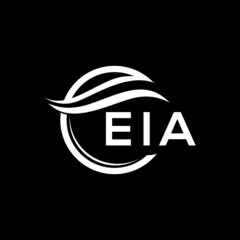 EIA letter logo design on black background. EIA  creative initials letter logo concept. EIA letter design.
