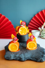Chinese Orange Mousse cake