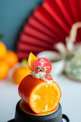 Chinese Orange Mousse cake