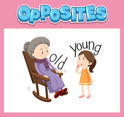 Opposite English words for kids