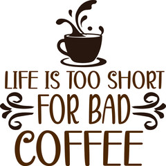 Coffee SVG and T-shirt Design