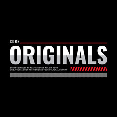 Fototapeta premium originals denim streetwear t-shirt and apparel