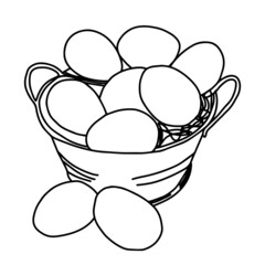 Happy easter day celebration. egg element, lettering easter vector illustration