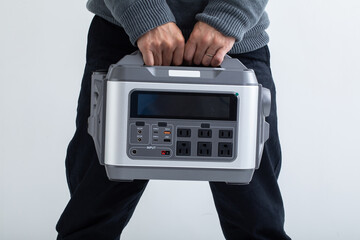 災害用バッテリー　mobile battery	