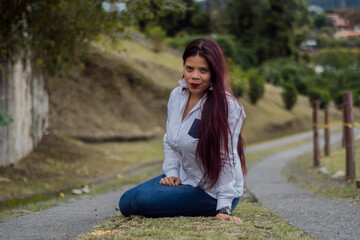 woman in the park