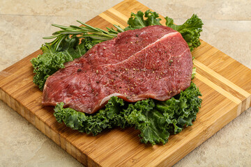 Raw beef steak for grill