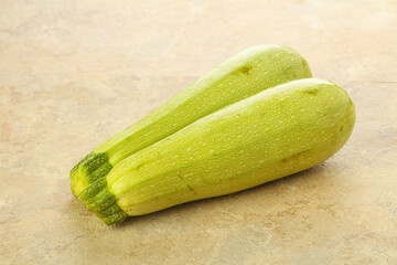Two Young zucchini for cooking