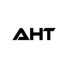AHT letter logo design with white background in illustrator, vector logo modern alphabet font overlap style. calligraphy designs for logo, Poster, Invitation, etc.