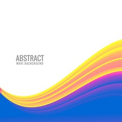 Abstract colorful flowing wave background