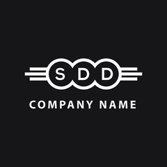 SDD letter logo design on black background. SDD  creative initials letter logo concept. SDD letter design.