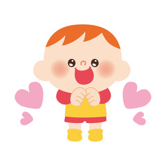 大好きな男の子のイラスト